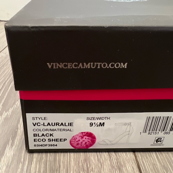BRAND NEW IN BOX, Vince Camuto Lauralie Pump in Black Leather, size 9.5 - Picture 5 of 5
